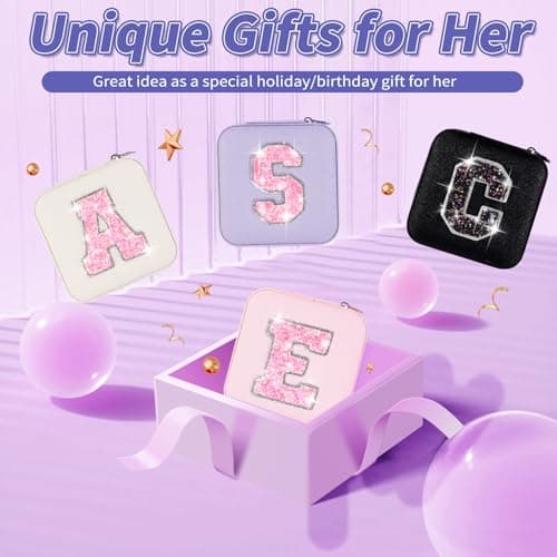 Christmas Gifts for Teens Girls - Gifts for Teen Girl Trendy Stuff,Birthday Gifts for 5 6 7 8 9 10 11 12 13 14 15 Year Old Girls,Cute Travel Jewelry Case Small Box | Lavender,A