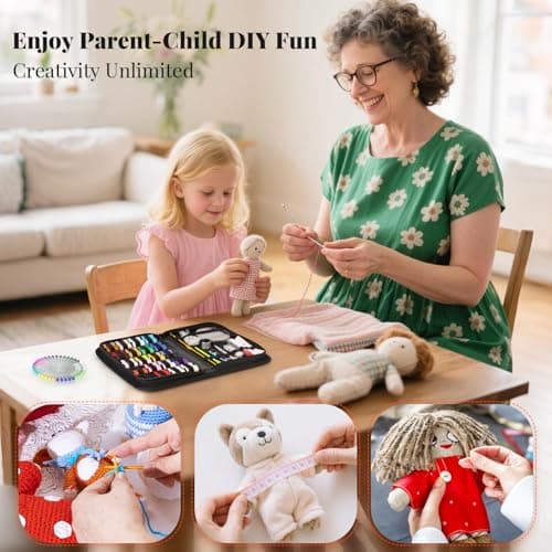 Coquimbo Sewing Kit Christmas Gifts for Grandma, Mom, Traveler, Adults, Beginner, Emergency, DIY Sewing Supplies Organizer Filled with Scissors, Thread, Sewing Needles, Tape Measure etc (Black, L)