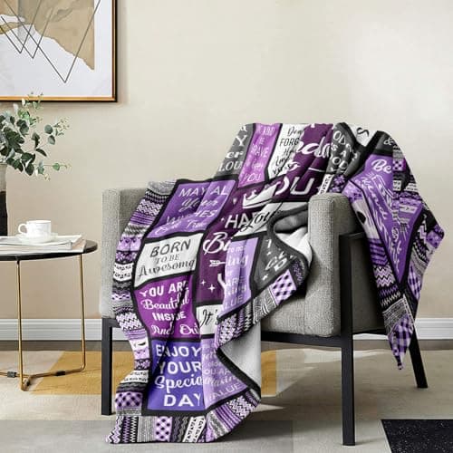Yamco Birthday Gifts for Women - Happy Birthday for Woman Throw Blanket 60"x50" - Women's Birthday Gifts Unique - Cool Presents for Her Birthday - Female Bday Gift Ideas Friendship - Bday Decorations