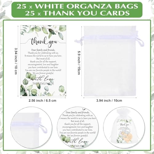 50 Sets Wedding Souvenir for Guests Includes Wood Heart Puzzle Keychain Cards and Gift Bags Rustic Wedding Favors for Guests