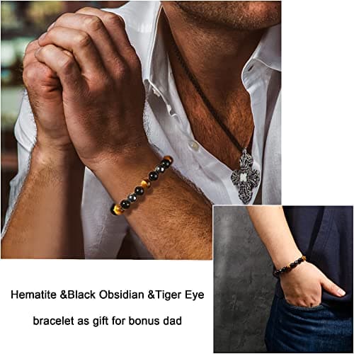 Sereney 9 10 11 12 13 15 16 18 21 30 40 50 60 Year Old Birthday Gifts for Him Boys, Handmade Triple Protection Bracelets as Adjustable National Boyfriend Day Bracelets for Boys Son Grandson Dad Man