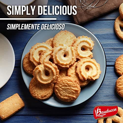 Bauducco Assorted Butter Cookies Tin, 12 oz (Pack of 1) – Traditional Danish Shortbread Style Cookies, Perfect Holiday Gift or Sweet Snack Treat - No Artificial Colors