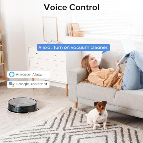 ROPVACNIC Robot Vacuum Cleaner Robot Vacuum and Mop Combo with 4000Pa Suction, Personalized Cleaning Adjustments, Self-Charging Robotic Vacuum Cleaner, Advanced Obstacle Avoidance