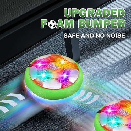 BaLaM Hover Soccer Ball Toys for 3-8 Year Old Kids Toddler Boys Girls, Christmas Birthday Gifts for Kids Age 4-6 5-7 8-12, Indoor Rechargable Light-up Toys Games
