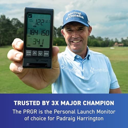 HS 130-A Portable Golf Launch Monitor | Doppler Radar Measures Club & Ball Speed, Smash Factor, Total & Carry Distance | Tracks Swing Speed Training Aids