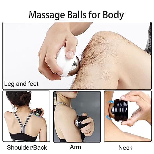 Cold Massage Roller Ball - Gifts for Men Women Teens Boys，Stays Cold for 6 Hours, Home Office Travel Essentials,Sports Fitness Relaxations Gift,Rapidly Relieve Muscle Pain and Tension