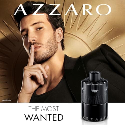 Azzaro The Most Wanted Eau de Parfum Intense - Woody & Seductive Mens Cologne - Fougère, Ambery & Spicy Fragrance for Date Night - Lasting Wear - Luxury Perfumes for Men