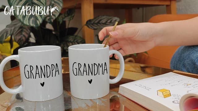 Promoted to Grandpa Grandma Mugs Set Gift for New Grandparents 2026, Baby Reveal Pregnancy Announcement Gifts for Grandparents, 2026 First Time Grandparents Gift for Couples, Grandparents to Be