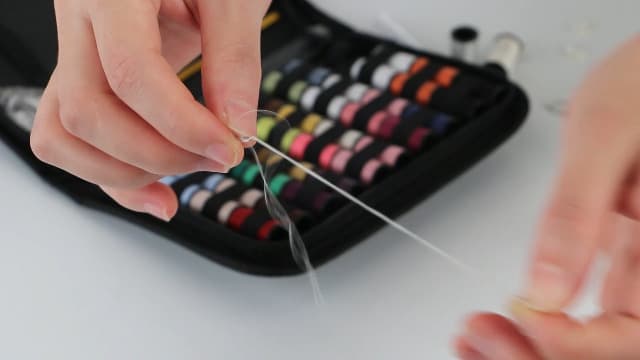 Coquimbo Sewing Kit Christmas Gifts for Grandma, Mom, Traveler, Adults, Beginner, Emergency, DIY Sewing Supplies Organizer Filled with Scissors, Thread, Sewing Needles, Tape Measure etc (Black, L)