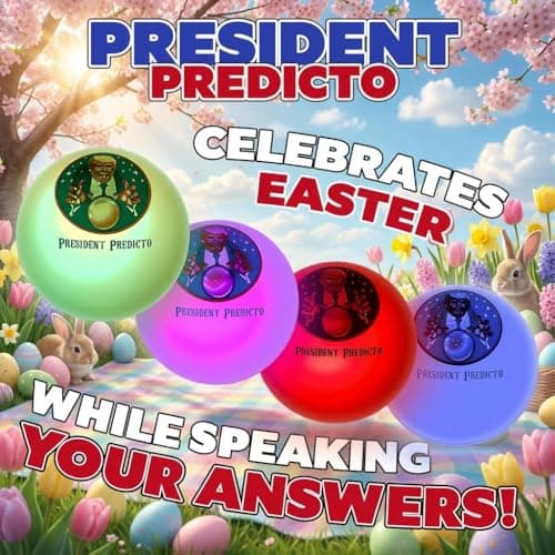 Talking President Predicto - Donald Fortune Teller Ball - Ask Crystal Ball Question & Hear Trump's Real Voice - Makes for Unique Halloween Party Favors & White Elephant Gifts
