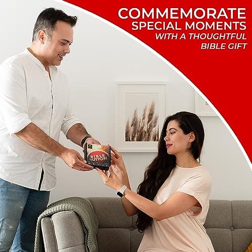 Bible Button | 365 Uplifting KJV Verses | Faith Based Gifts - Christian Gifts for Men - Bible Gifts for Woman - Bible Verse Gift