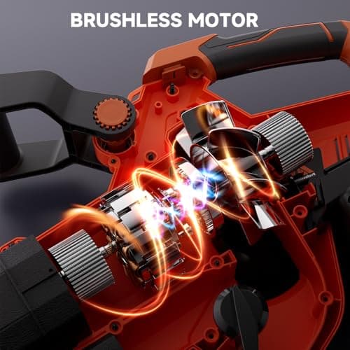 AIVOLT Brushless Leaf Blower Vacuum Mulcher 40V, Cordless Leaf Vacuum with 40L Bag, Turbo Power, 2x4.0Ah Batteries & Charger, 3-in-1 for Lawn Care, Patio Cleaning