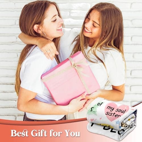 Best Friend Bestie Birthday Gifts for Women, Soft Flannel Blanket, Friend Birthday Gifts for Women Friendship, Happy Bday for Bestie BFF, 50 x 60 inches