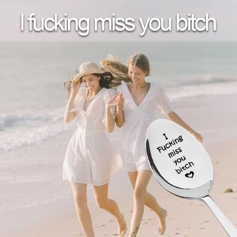 Funny Best Friend Spoon Gifts for Bestie Bff Birthday Graduation Gift for Friends Long Distance Friendship Gifts for Best Friend Moving Going Away Gift for Bff Best Friend I Miss You Gifts for Women