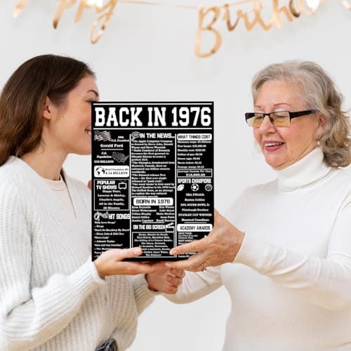 Asmallgf Large 50th Birthday Card Gift for Women Men, Best Fifty Years Old Bday Card for Mom Dad, Happy Turning 50 Birthday Gift Ideas for Godmother Godfather