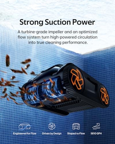 (2025 Upgrade) iGarden Pool Cleaner K36, Cordless Pool Vacuum Robot for Inground & Above Ground Pools, Smart Navigation, 220 Min Runtime, Touchscreen, Self-Parking, Cleans Floor, Wall & Waterline