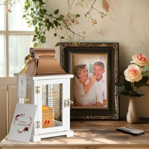 50th Wedding Anniversary Lantern 50th Anniversary Wedding Gifts for Couple Parents Grandparents Husband Wife