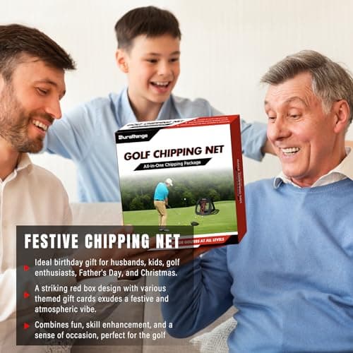 Pop-Up Golf Chipping Net - Ultimate Target Training Chip Aids for Precision & Distance, Outdoor | Indoor Practice, Golfer Gift