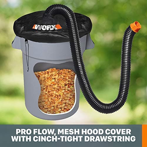 WORX WA4054.2 LeafPro Leaf Collection System for WORX Blower/Vac with up to a 5” Diameter Tube