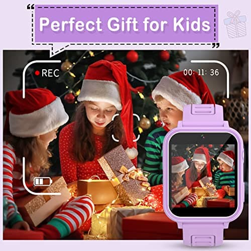 Kids Smart Watches Girls Gifts Age 3-12, Smart Watch for Kids with 39 Games Camera Video Recorder Music Player Alarm Calculator Stopwatch Flashlight Pedometer Gift Toys for Girls Ages 5 6 7 8 9 10