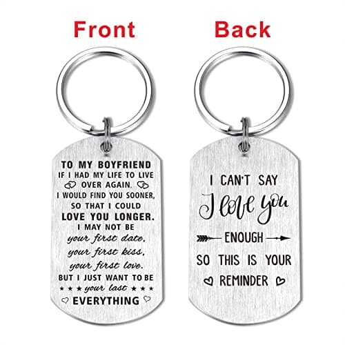 Yobent I Love You Boyfriend Gifts, Personalized Boyfriend Birthday Wedding Anniversary Present from Grilfriend