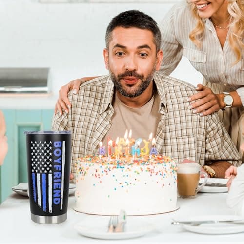 Gifts for Boyfriend Birthday - Cool Valentines Anniversary Day Gifts for Him Boyfriend from Girlfriend - Gift To My Boyfriend's Christmas 20oz Insulated Tumbler