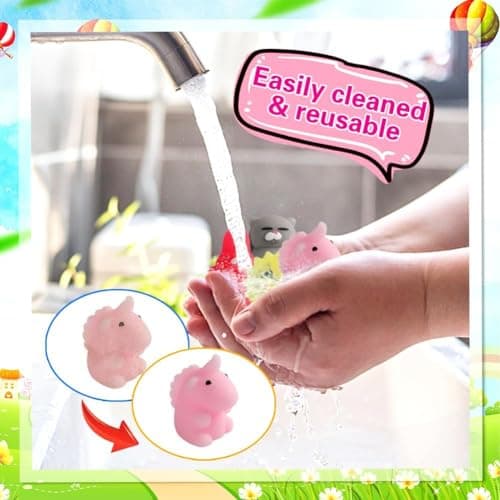 80Pcs Party Favors for Kids 4-8, Kawaii Squishies Mochi Squishy Toy Bulk Fidget Sensory Toys Birthday Gifts for Boys Girls Goodie Bag Christmas Stocking Stuffers Treasure Box Classroom Prizes