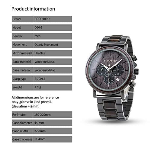 2win Engraved Wooden Watch for Boyfriend My Man Fiancé Husband Customized Personalized Wood Watches for Men Birthday Anniversary Personalized Watch