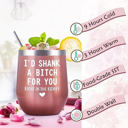 Birthday Gifts for Women Best Friends,Friendship Gifts for Women Her BFF Female Friends Bestie Sister Gift Basket from Sister Lavender Scented Candles 12oz Tumbler