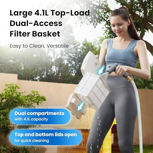 Chasing Hydro 4 Pool Vacuum for Inground Pools | 210-Min Battery Pool Robot for Floor, Wall & Waterline Cleaning | Smart App Control | 5070 GPH Suction Perfect for Pool Opening Season