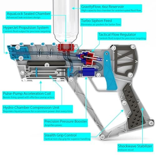 Funwares 6oz Party Drink Dispenser – Food-Safe Shot Glass-Style Sprayer for Adults, Leak-Resistant, Mess-Free Fun for Pool Parties, Tailgates, and White Elephant Gifting