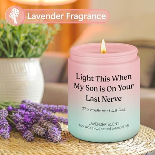 LEADO Candle, Daughter in Law Gifts - Funny Wedding, Birthday, Christmas Gifts for Daughter in Law, Sons Girlfriend, Future Adult DIL - DIL Presents from Mother, MIL, Mom - Bride, Bridal Shower Ideas