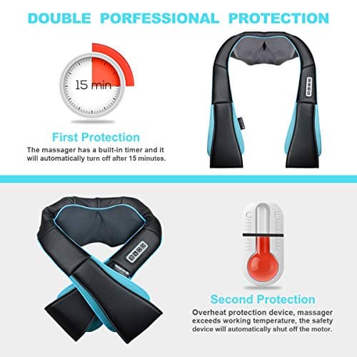 Mo Cuishle Shiatsu Neck and Shoulder Massager with Heat – Deep Kneading Massage for Relaxation – Ideal for Christmas, Mother's Day, Father's Day, Gifts for Men, Women, Mom and Dad