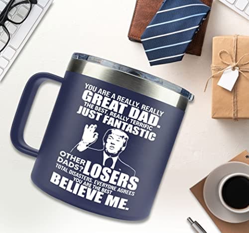 Gifts for Dad from Daughter, Son - Father's Day Gifts for Dad, Men - Dads Birthday Gift Ideas, Happy Birthday gifts for Dads, Fathers - Best Dad Ever Gift, Best dad Mug, 14 Oz Coffee Mug for dad