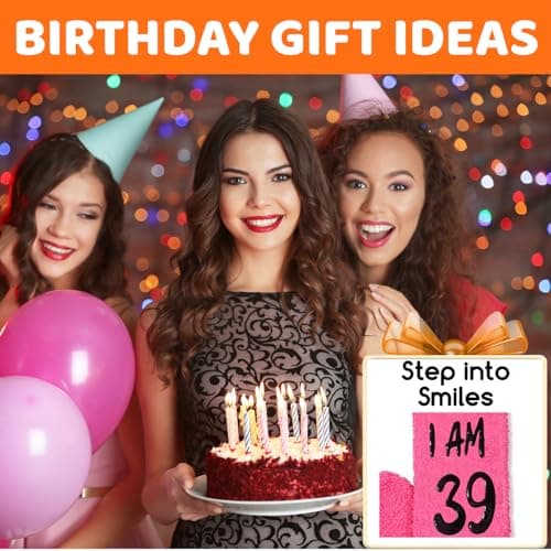 HAPPYPOP Birthday Gifts Ideas for Women - Socks for 36 37 38 39 40 Year Old Woman, Birthday Gifts for Her