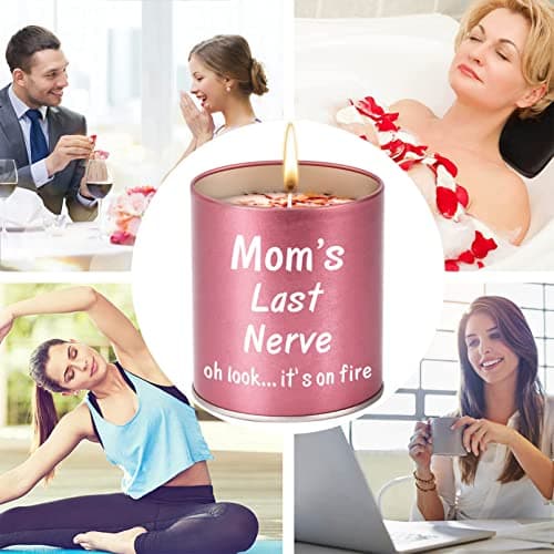 Birthday Gifts for Mom from Daughter Son Kids Mothers Day Gifts Stocking Stuffers Christmas Presents Great ldeas Funny Mom Gift,9oz Scented Candles