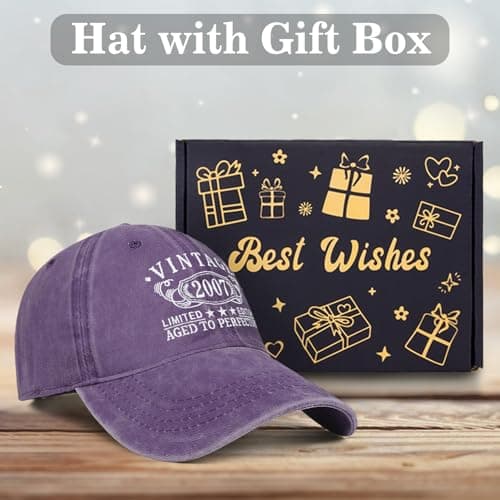 Birthday Gifts for Men Women, Personalized 18th/21st/25th/30th/40th/50th ...90th Birthday Ideas Gift, Vintage Baseball Hat