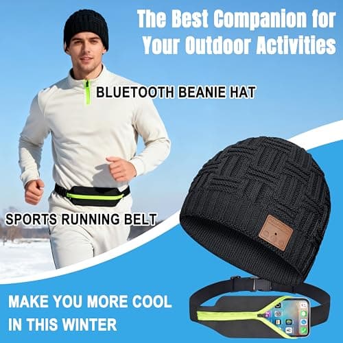 Bluetooth Beanie,Wireless Beanie Headphones Hat Unique Christmas Tech Gifts for Men Women Teen Boys Girls Stocking Stuffers