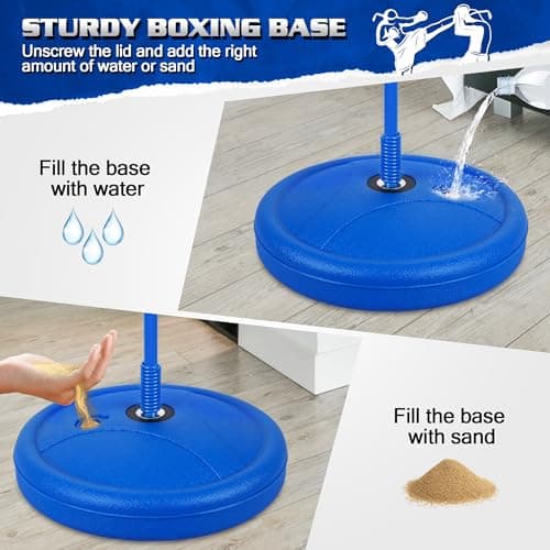 Punching Bag for Ages 3 4 5 6 7 8+ Years Old Kids, Boxing Bag Set Toy with Boxing Gloves, Height Adjustable Punching Bag, Sport Toy for Boys & Girls, Ideal Christmas Birthday Gift for Kids