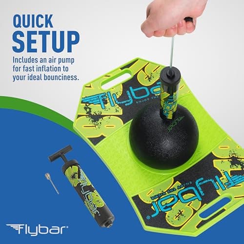 Flybar Pogo Trick Ball for Kids – Balance Bounce Board with Anti-Slip Deck – Pump Included - Indoor & Outdoor Toys for Boys and Girls Fun Way to Reduce Screen Time Supports up to 160 lbs – Ages 6+
