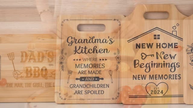Grandma Gifts, Grandma Birthday Gifts, Unique Grandma Cutting Board, Best Christmas Birthday Mothers Day Gifts for Grandmother from Grandchildren