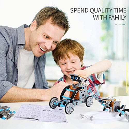 Lucky Doug Solar Power Kits Toys for Boys Ages 8-13, STEM Robot Kit Toys Gifts for Kids 8 9 10 11 12 13 Years, Educational Building Science Experiment Set Birthday for Kids Boys Girls