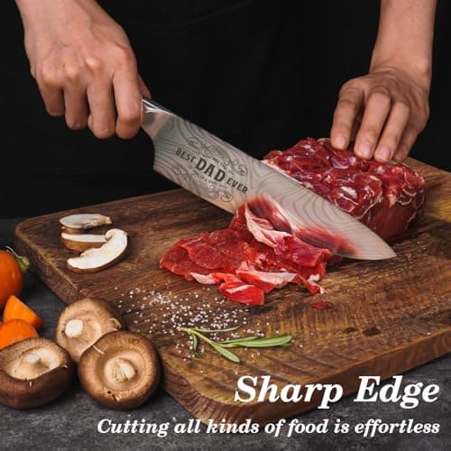 Gifts for Dad Men, Dads Gifts for Dad, Dad Birthday Gift from Daughter Son Kids, 8 inch Pro German 1.4116 Chef Knife, Kitchen Knife Gift Set for Best Dad Father Christmas Xmas Gifts