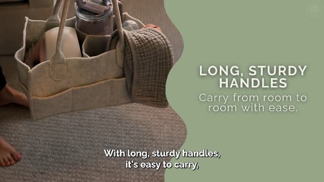 Parker Baby Diaper Caddy - Nursery Storage Bin and Car Organizer for Diapers and Baby Wipes - Oatmeal, Regular