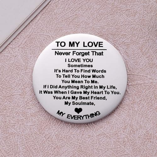 Aesnefe Pocket Hug Token Inspirational Reminder Gifts Mental Health Thinking of You Gift Self Love with PU Leather Keychain