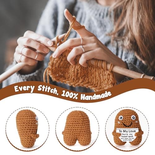 I Love You Gifts, Romantic & Naughty Crochet Potato for Him Her, Husband Boyfriend bf Gift from Wife Girlfriend gf, Best for Lover's Birthday, Christmas, Valentine's, Anniversary