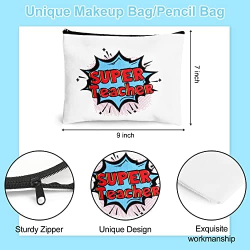 UAREHIBY 12 PCS Teacher Appreciation Gifts in Bulk, 20 OZ Wine Tumbler Teacher Gifts, Graduation Gift with Keychain,Best End of Year Teachers Gift with Cosmetic bag for Women Men