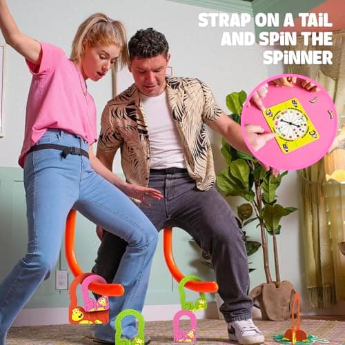 It's Bananas! The Monkey Tail Game - Funny, Fun Party & Family Board Game for Kids, Stocking Stuffer, Christmas, Thanksgiving, White Elephant, Girls Night, Birthday Gift, Gag, Novelty
