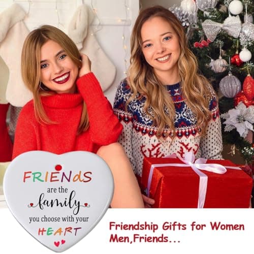 Friends Christmas Ornaments 2025, Friend Ornaments for Women, Friends are The Family We Choose Ornament, Best Friend, Friendship Gifts for Women