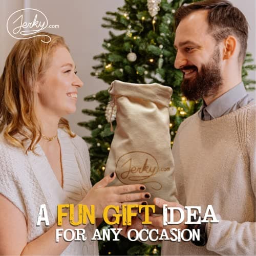 Jerky.com Jerky.com Exotic Meat Sticks Gift Bag | Wild Game Jerky Sampler with Venison, Elk & Wild Boar | 12pc High Protein Meat Snacks Variety Pack | Unique Gift Basket for Men, Dad, Hunters, Outdoorsmen